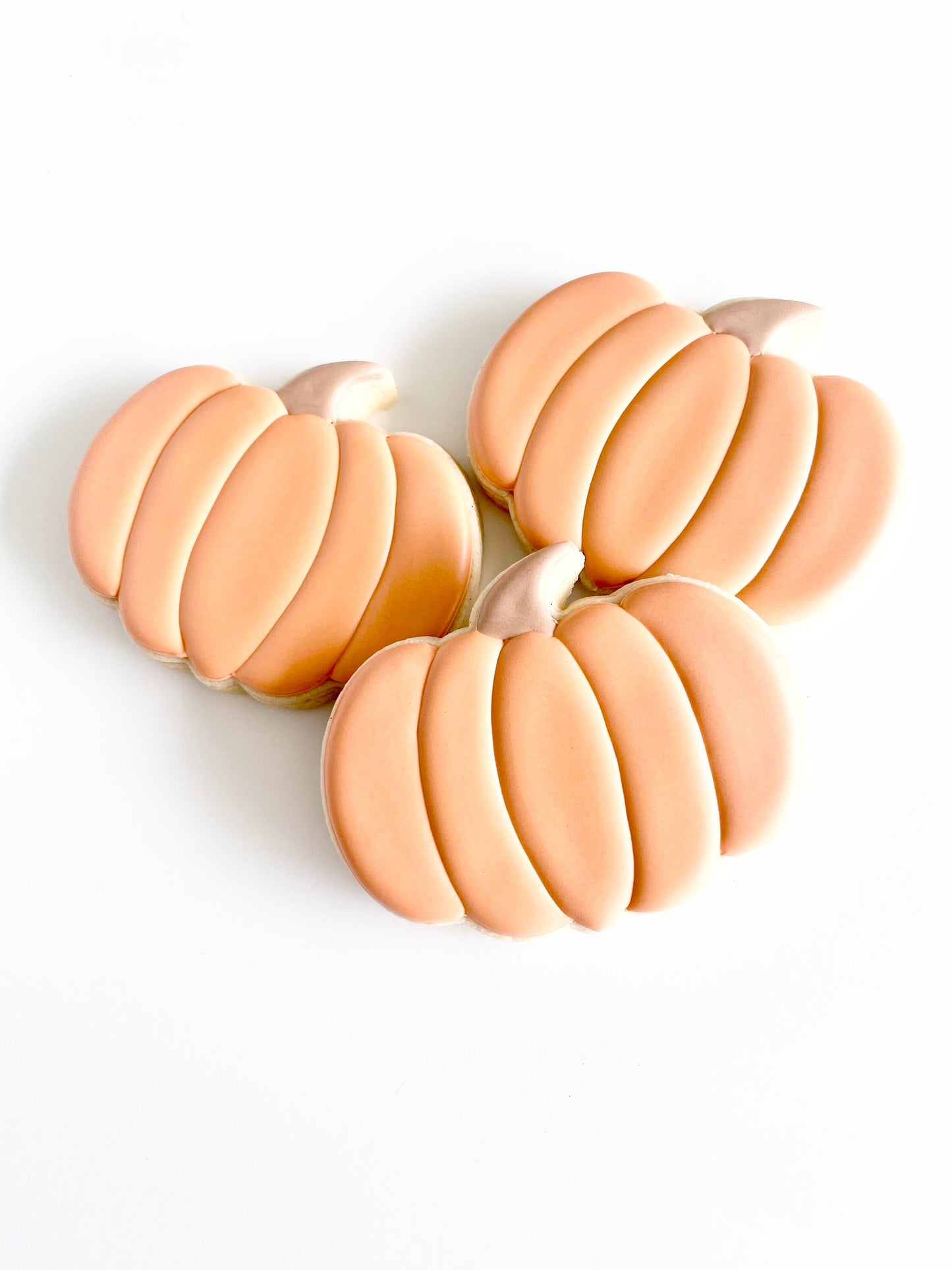 Wide Pumpkin, Wide Pumpkin with leaves, Wide Pumpkin with florals Cookie Cutters