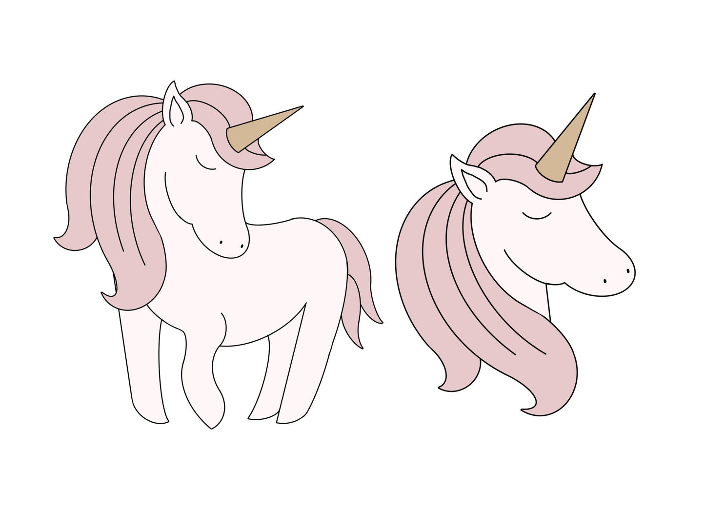 Unicorn or Unicorn Face Cookie Cutters