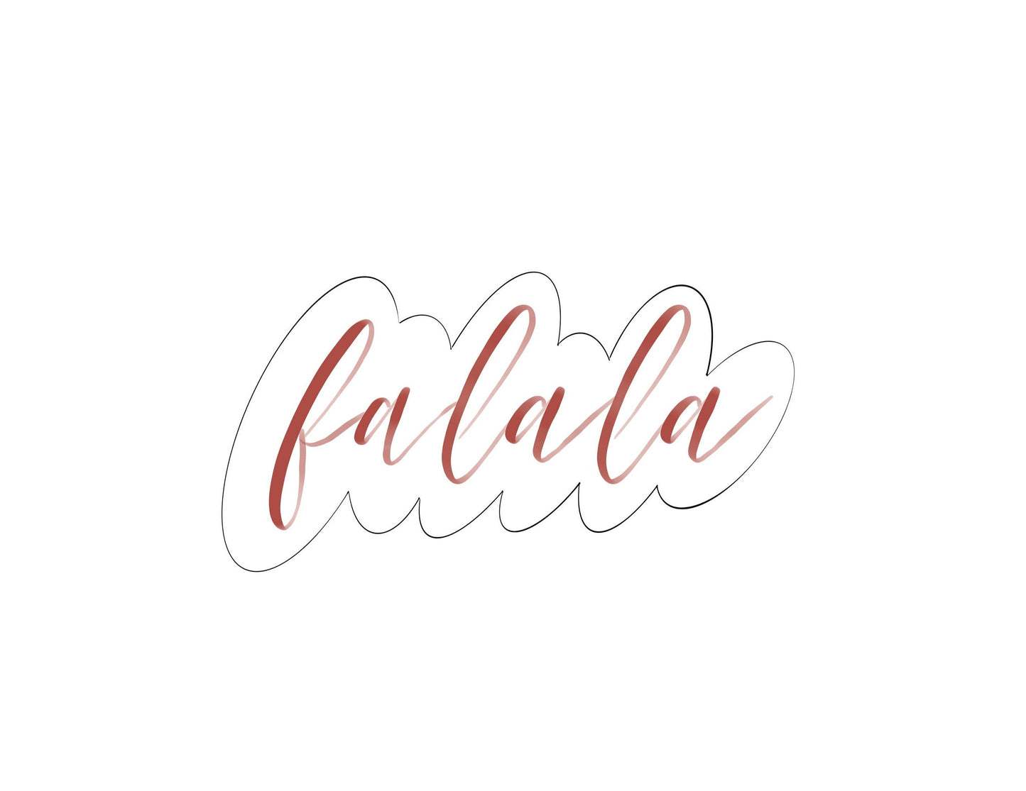 fa la la Cookie Cutter