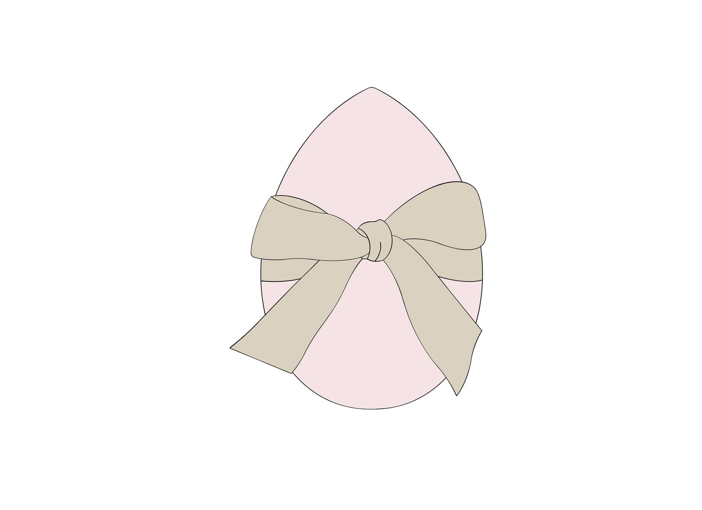 Egg with a Bow Cookie Cutter