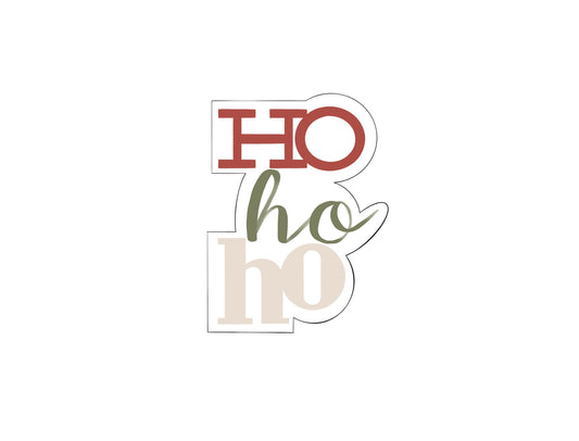 Ho, Ho, Ho Plaque Cookie Cutter