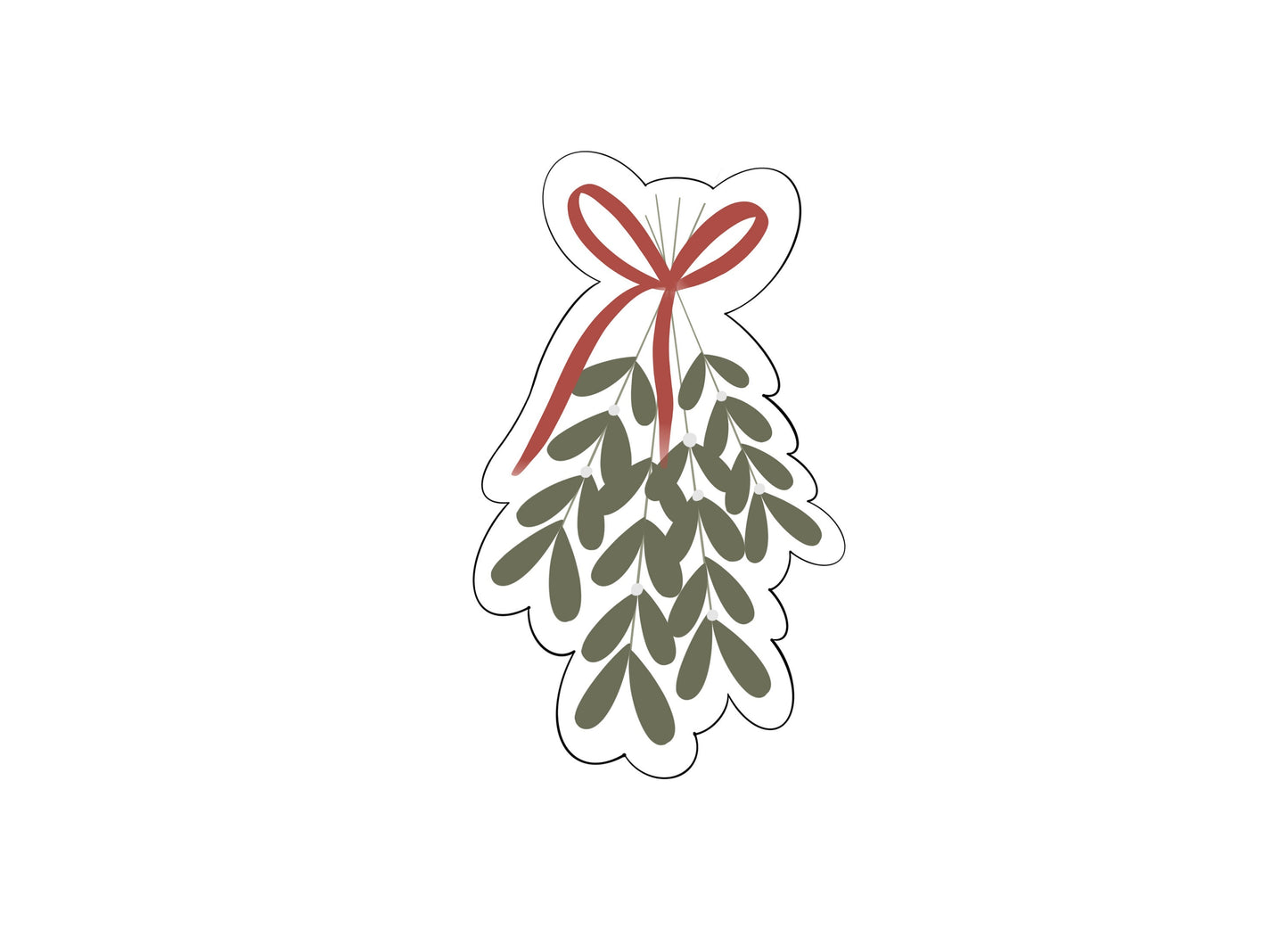 Hanging Mistletoe Cookie Cutter