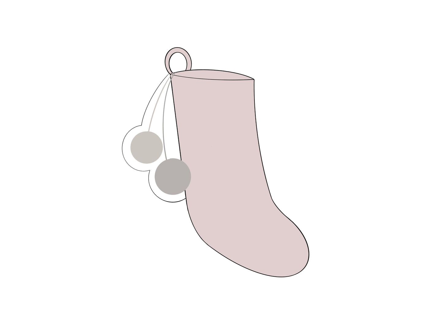Cute Christmas Stocking Cookie Cutters