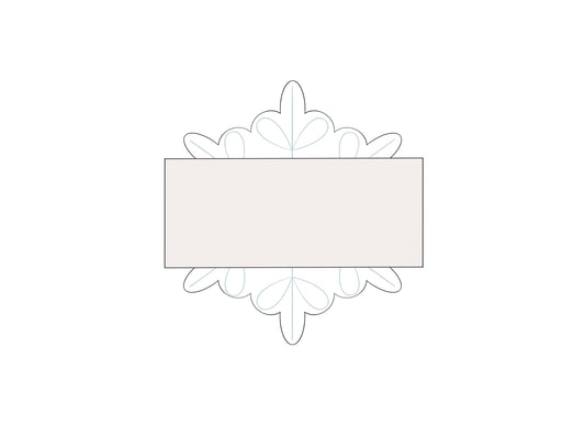 Snowflake with Banner Cookie Cutter