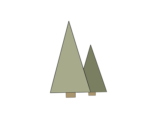 Double Tree Cookie Cutter