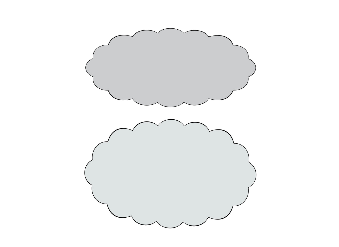Scalloped Oval 1 or 2 Cookie Cutters