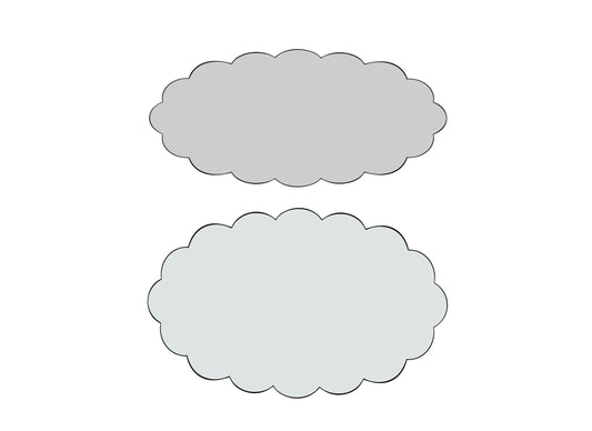 Scalloped Oval 1 or 2 Cookie Cutters