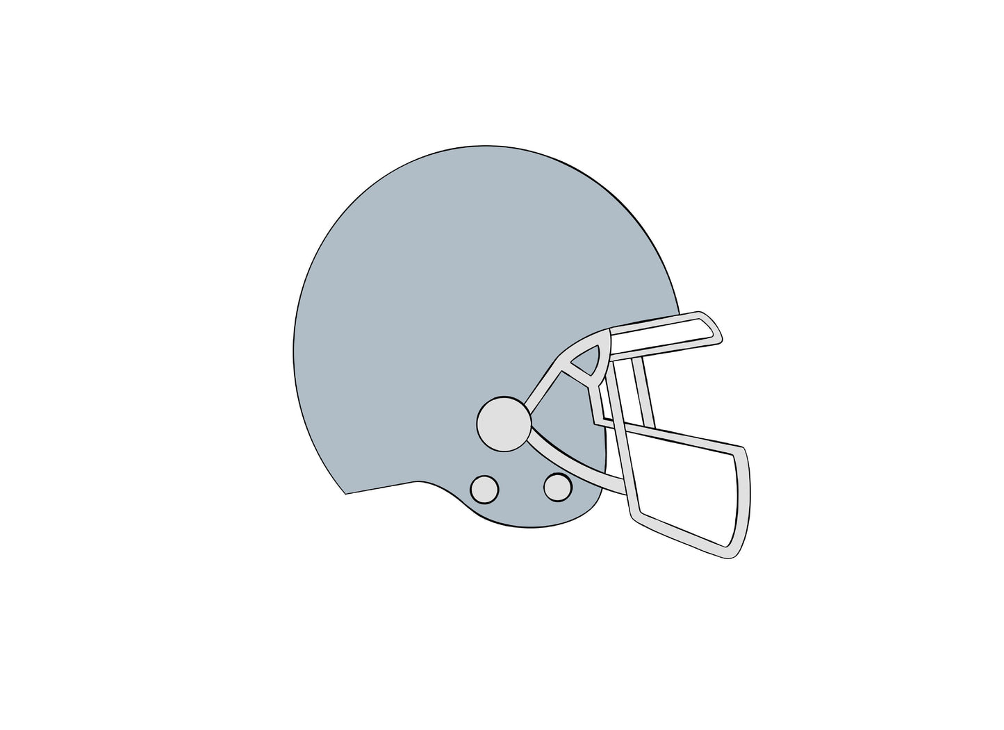 Football Helmet Cookie Cutter