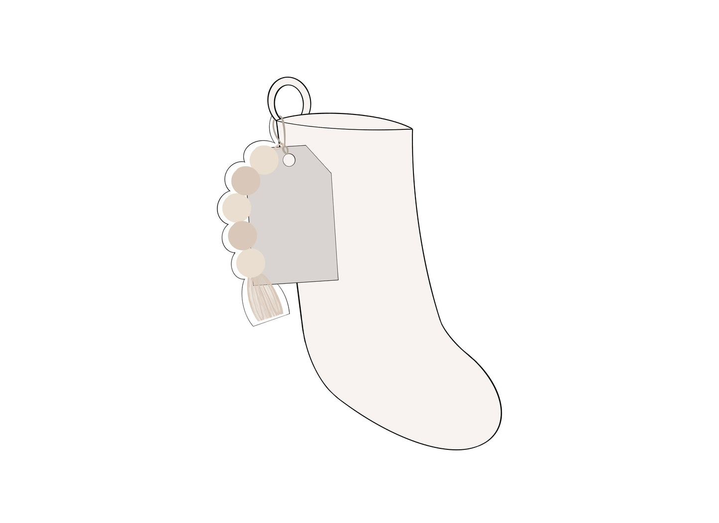 Cute Christmas Stocking Cookie Cutters