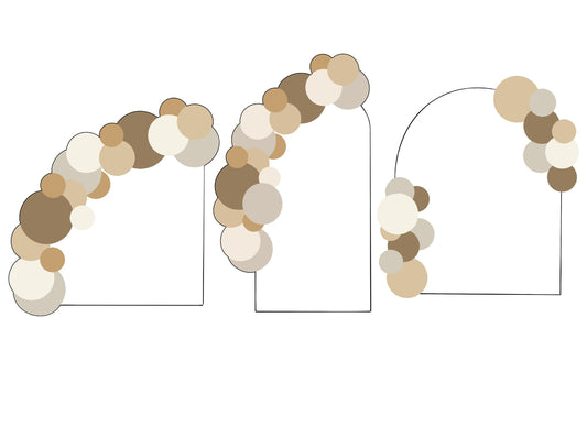 Balloon Garland Plaques 1, 2, or 3 Cookie Cutters