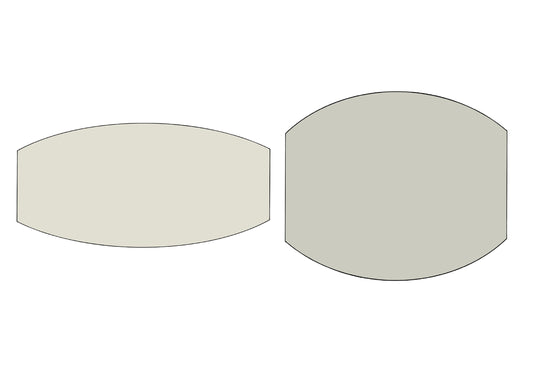 Plaque 2 or Plaque 2 Wide Cookie Cutters