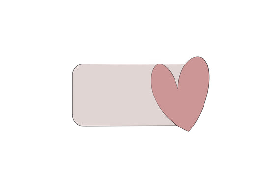Heart Tag Plaque Cookie Cutter