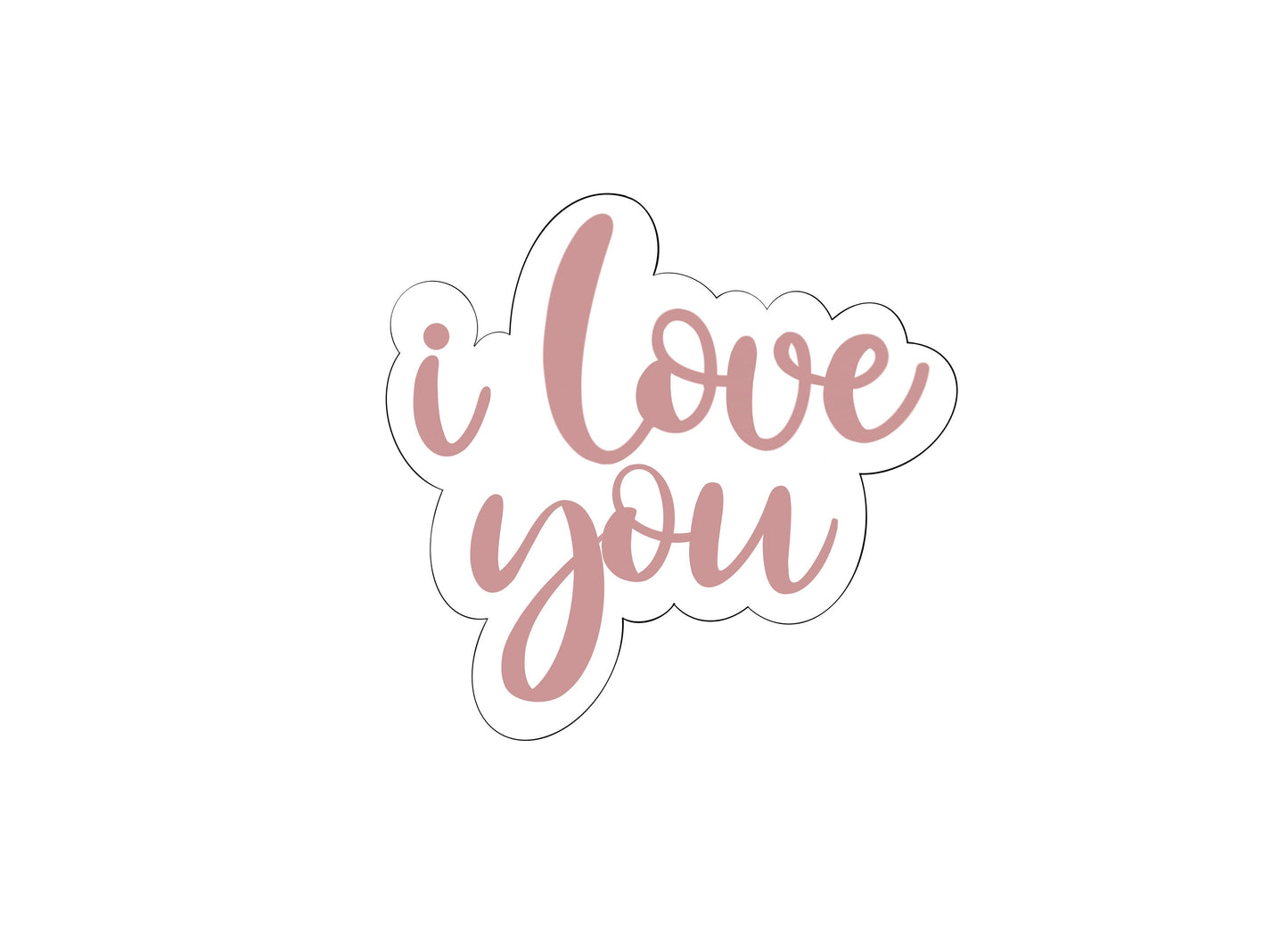 i love you Cookie Cutter