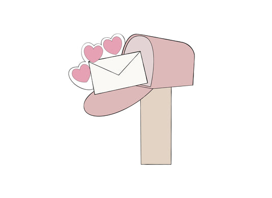 Mailbox with Love Letter Cookie Cutter