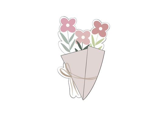 Cute Flower Bouquet Cookie Cutter