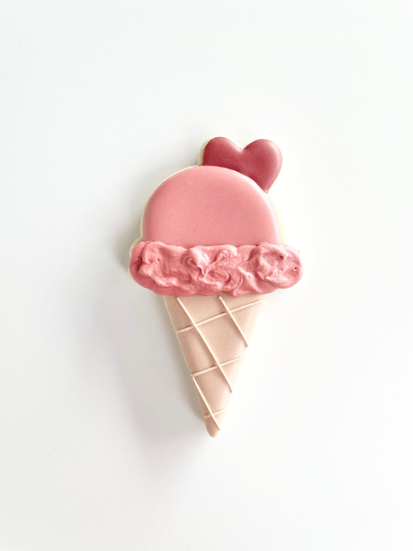 Ice Cream Cone with Heart or Double Heart Ice Cream Cone Cookie Cutters