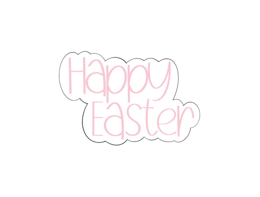 Happy Easter Plaque Cookie Cutter