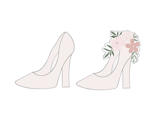High Heel or Floral High Heel Cookie Cutters