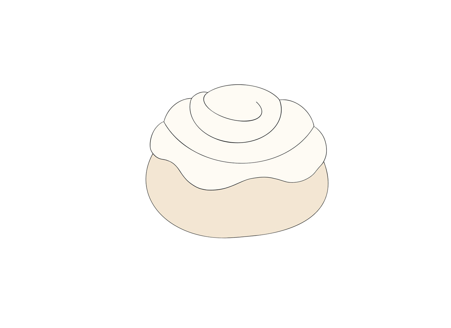 Cinnamon Bun Cookie Cutter