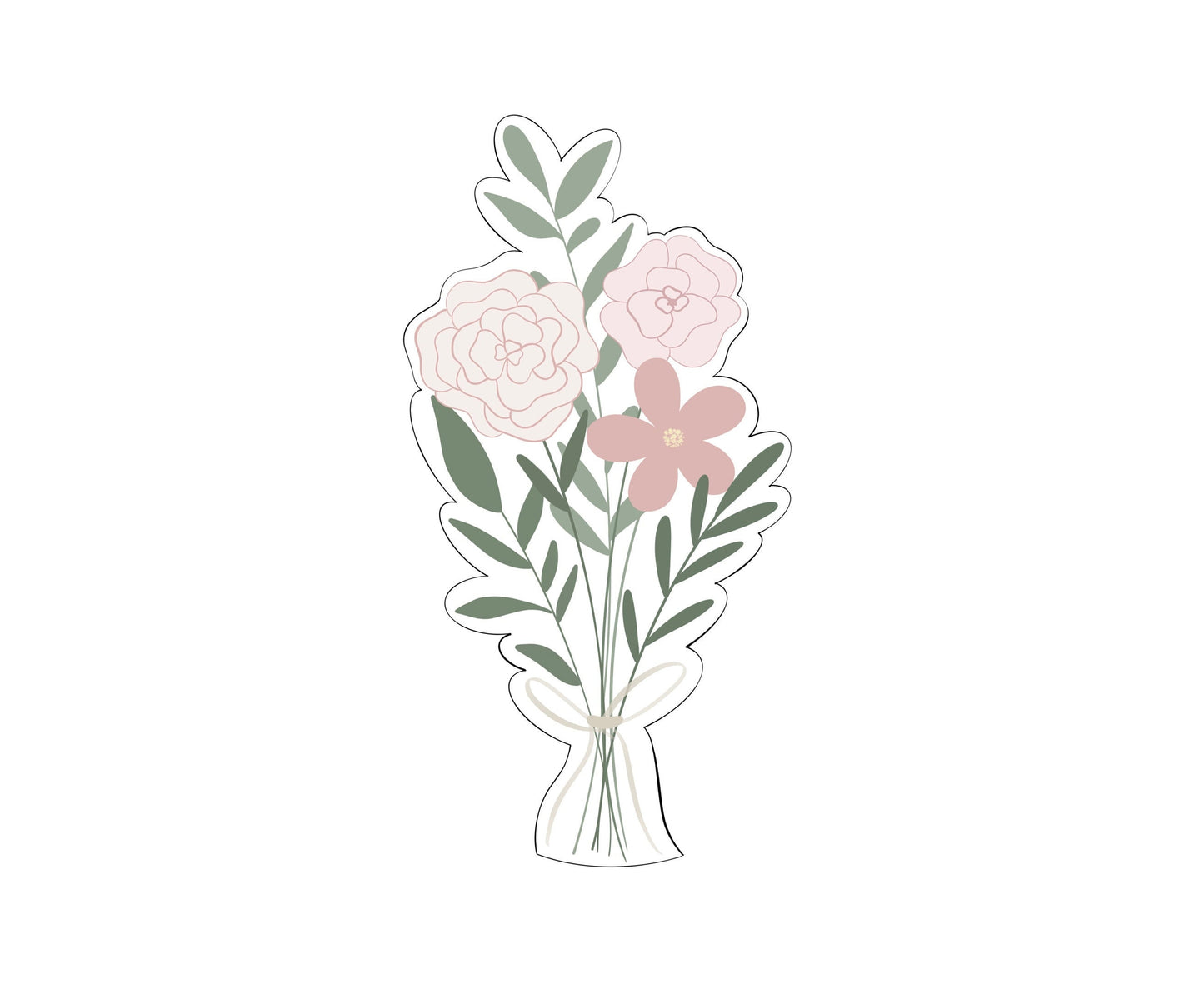 Wedding Bouquet Cookie Cutter