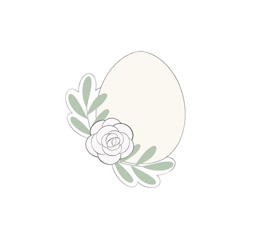 Floral Egg Cookie Cutter