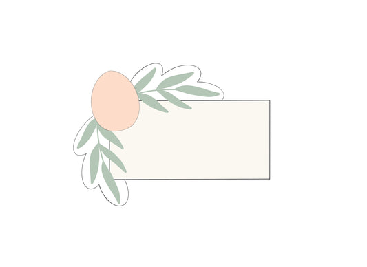 Egg/Greenery Plaque Cookie Cutter