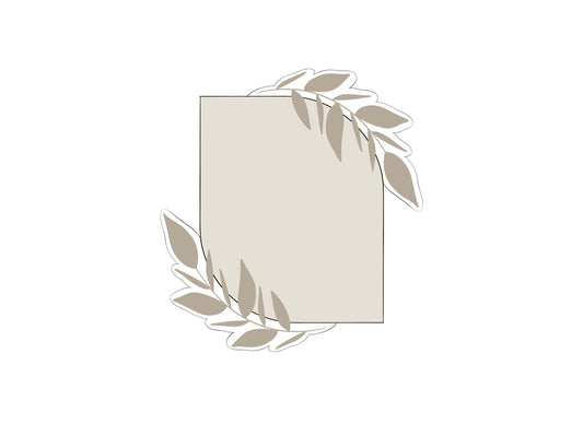 Mod Leaf Plaque 3 Cookie Cutter