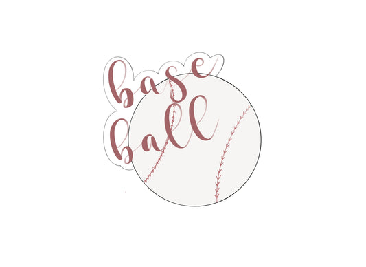 Baseball Ball Plaque Cookie Cutter