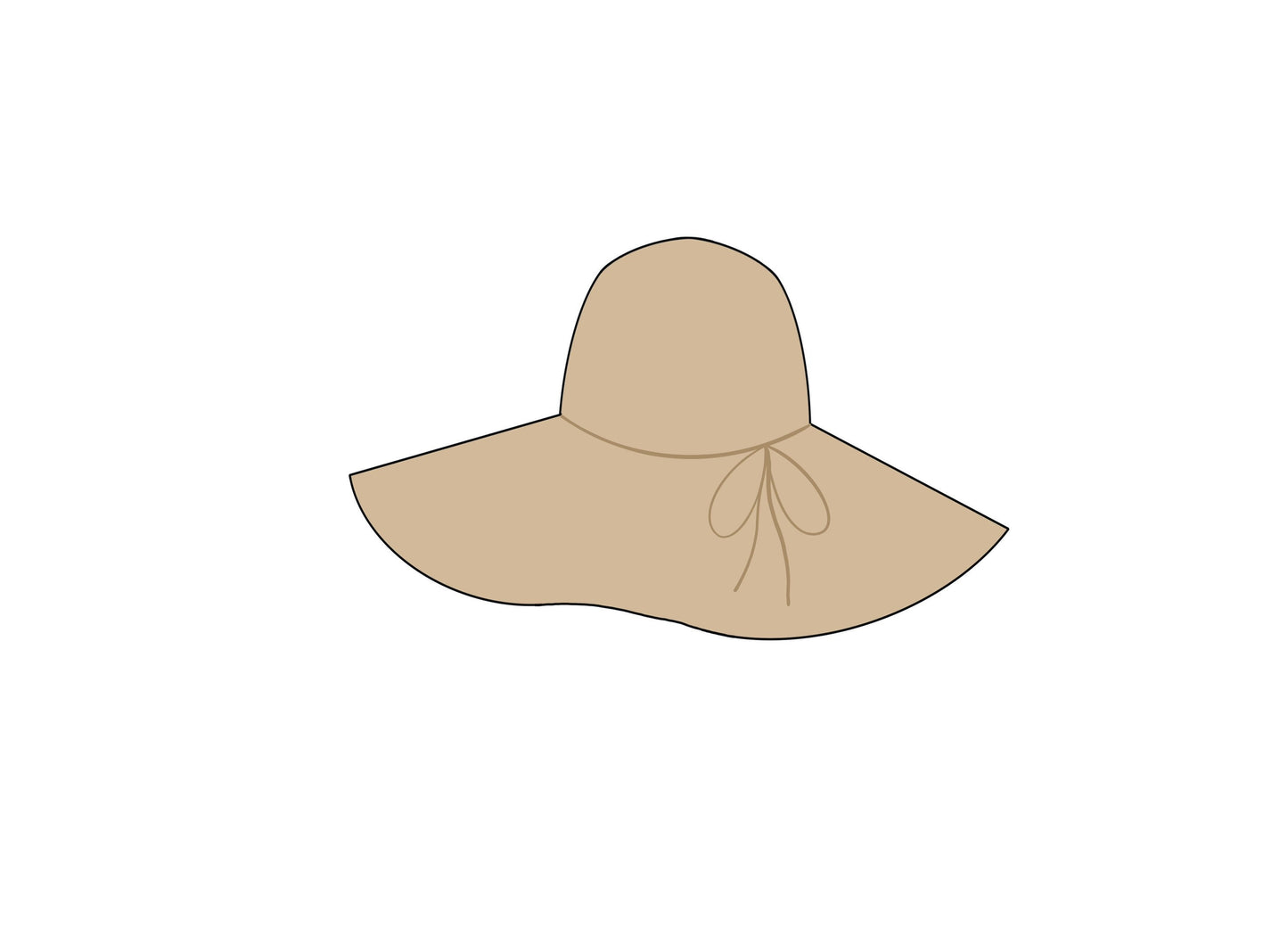 Beach Hat Cookie Cutter
