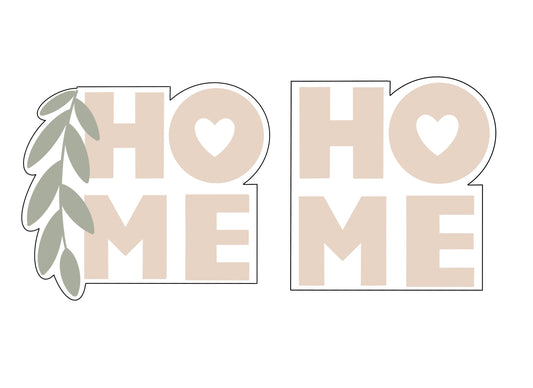 Home with or without Greenery Cookie Cutters