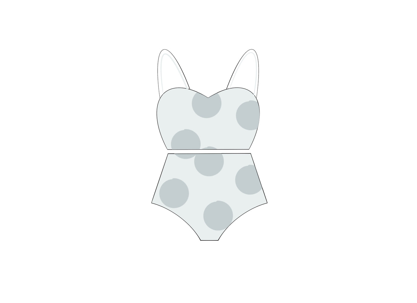 2 Piece Swim Suit Cookie Cutter