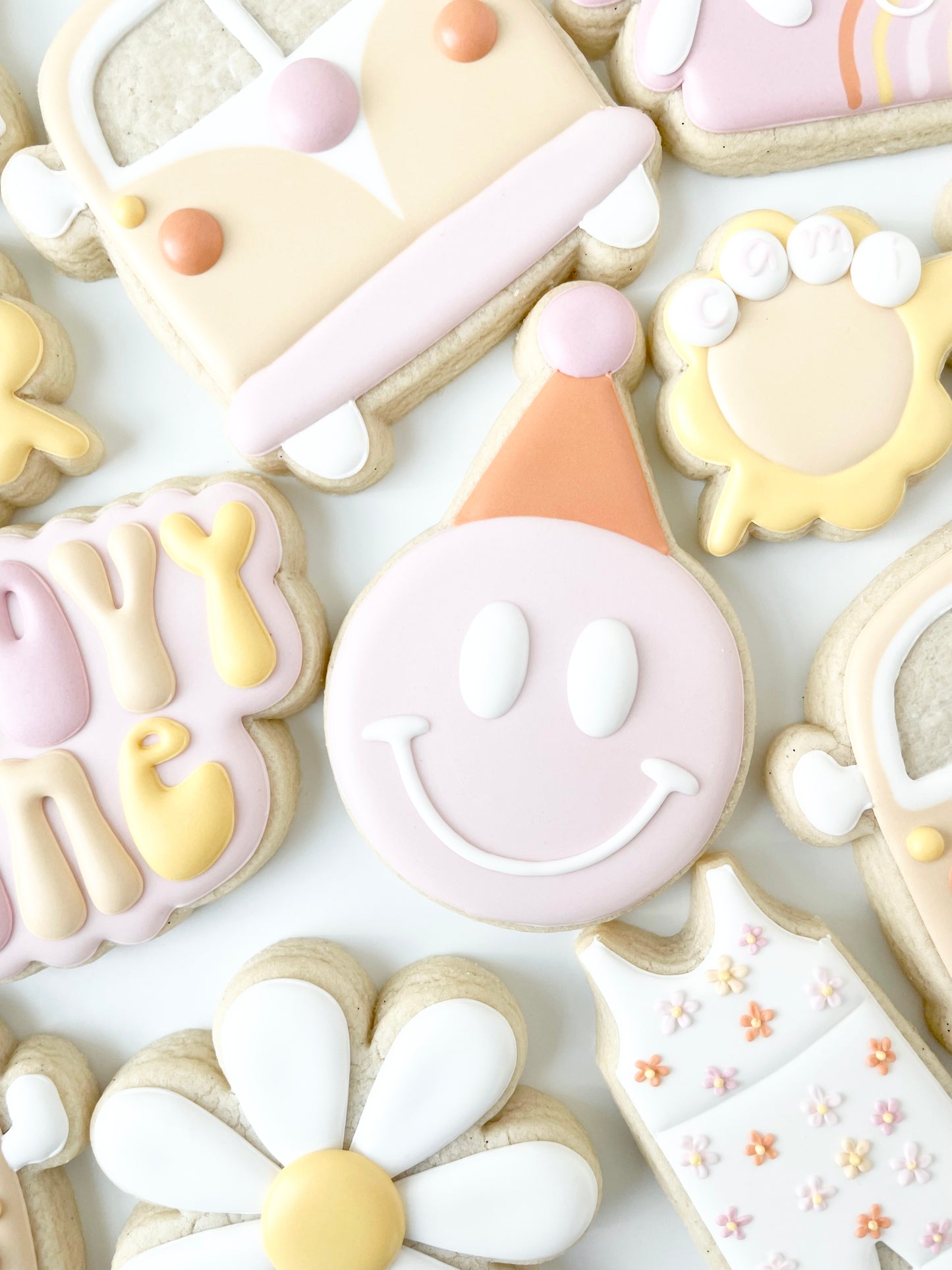 Smiley Face with Party Hat Cookie Cutter