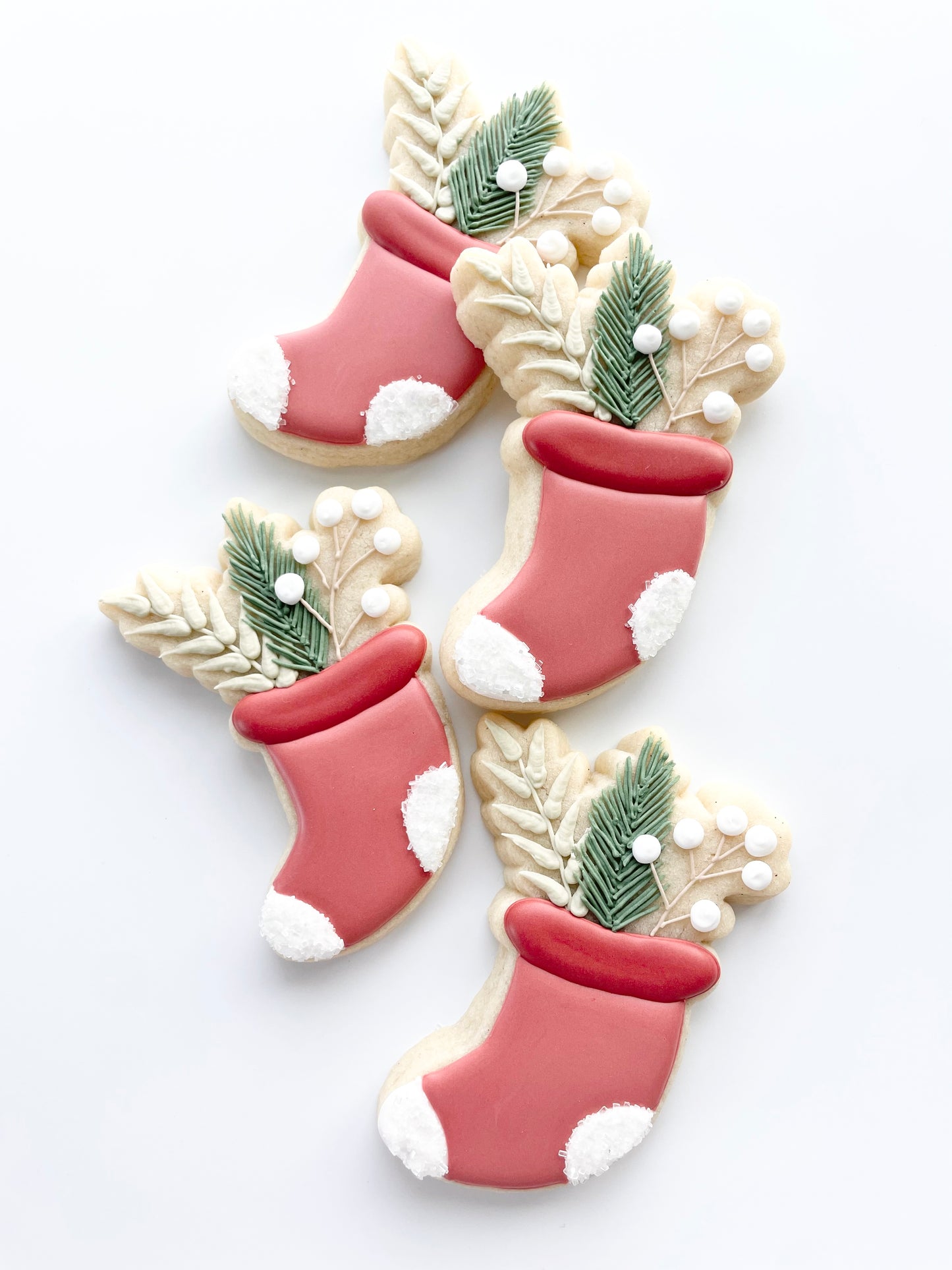 Stocking 3 with or without Greenery Cookie Cutters