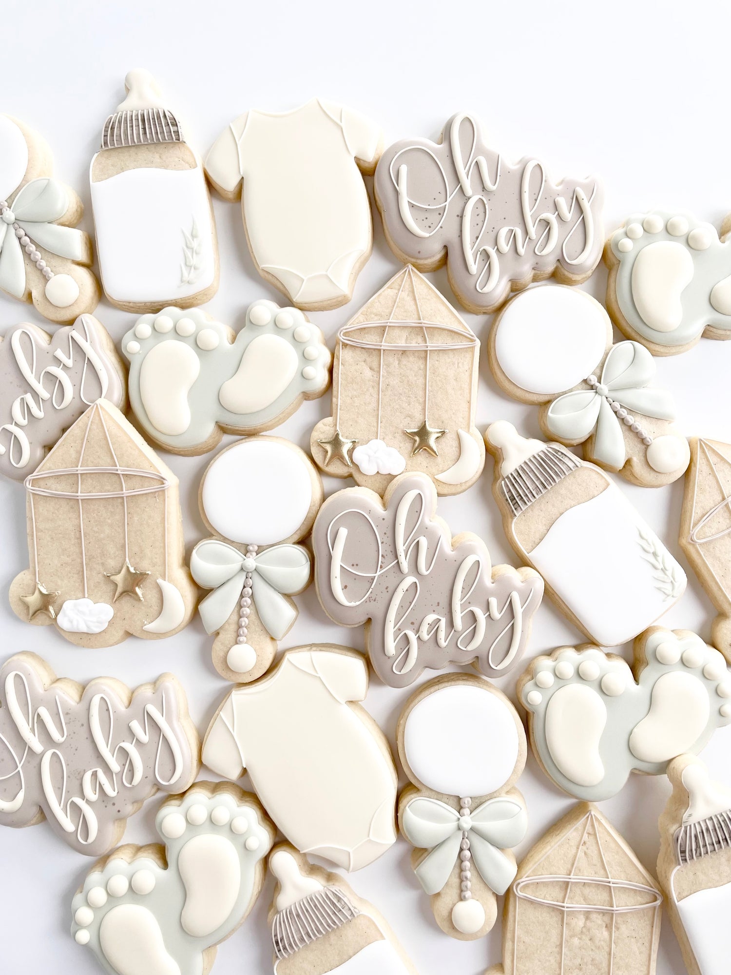 Baby Birthday & Shower Cookie Cutter & Stamp - Teddy Bear Crib
