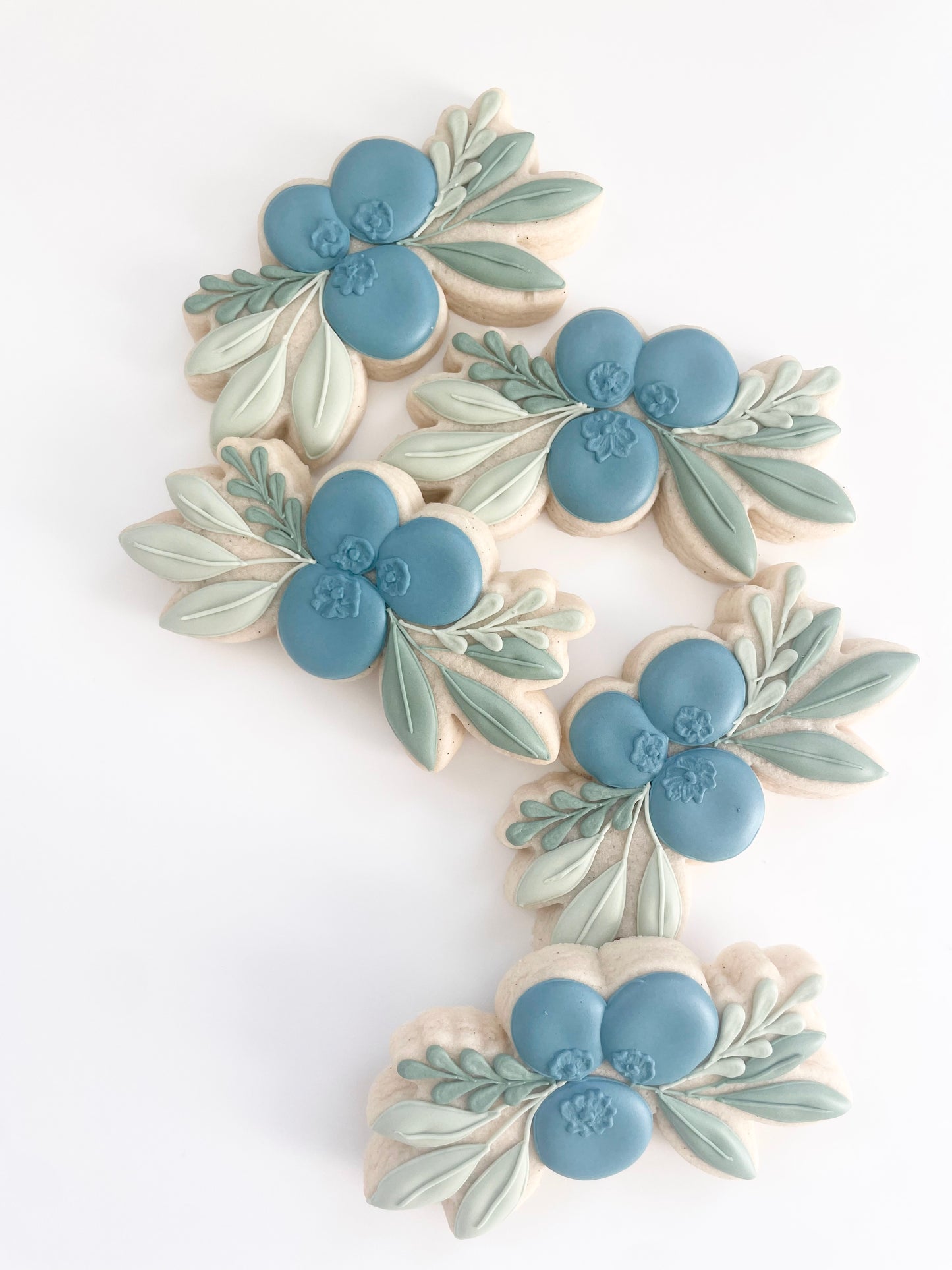 Blueberry Branch Cluster Cookie Cutter