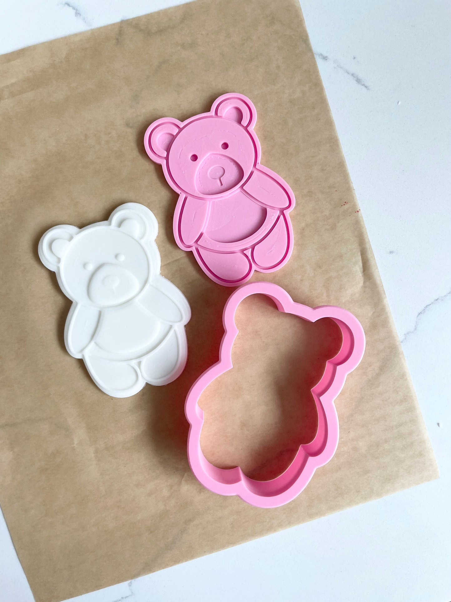 Teddy Bear Embosser and Cookie Cutter Set