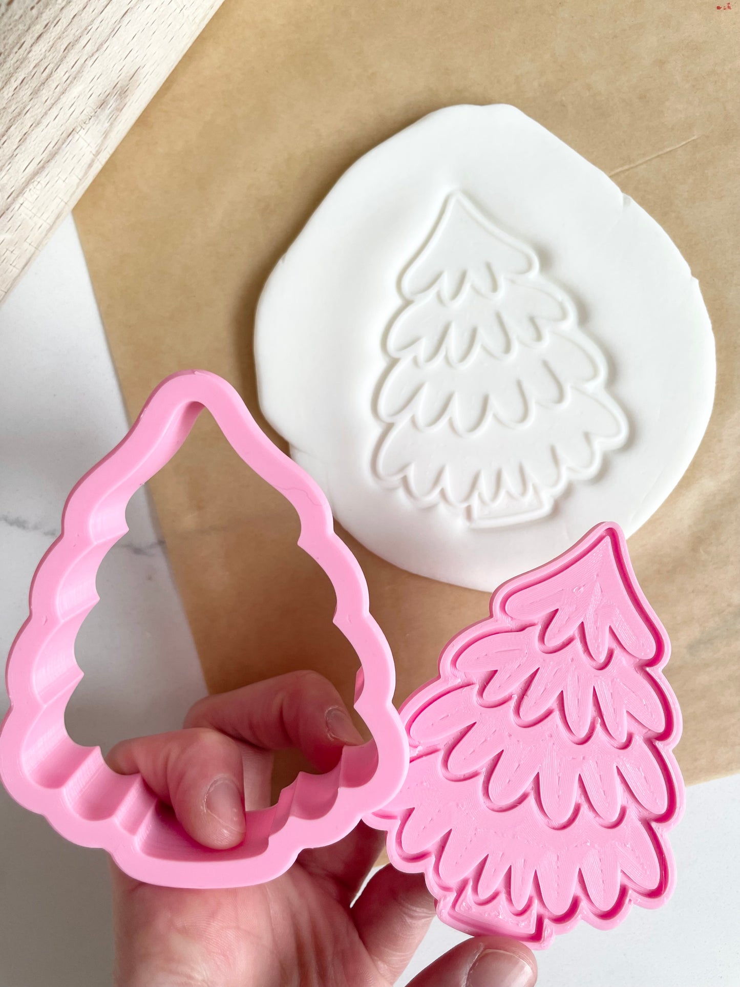 Tree Embosser and Cookie Cutter Set