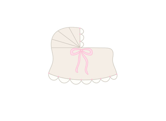 Girly Coquette Bassinet Cookie Cutter