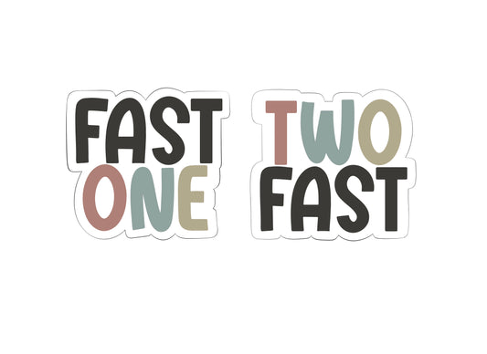 Fast One or Two Fast Plaque Cookie Cutters