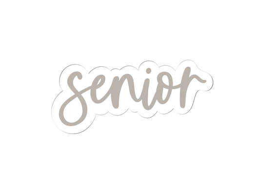Senior Font Cookie Cutter
