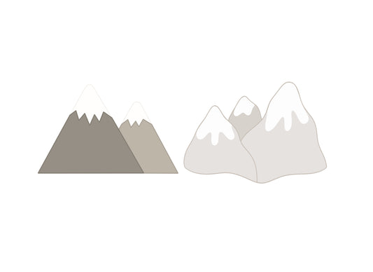 Mountains 1 or 2 Cookie Cutters