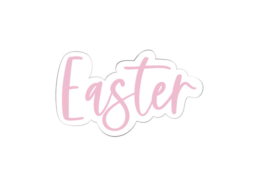 Easter Font Plaque Cookie Cutter