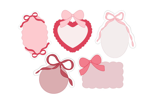 Bow Plaque Collection Cookie Cutters