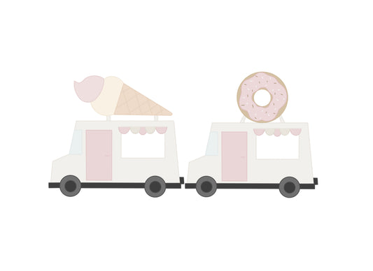 Ice Cream Truck or Donut Truck Cookie Cutters
