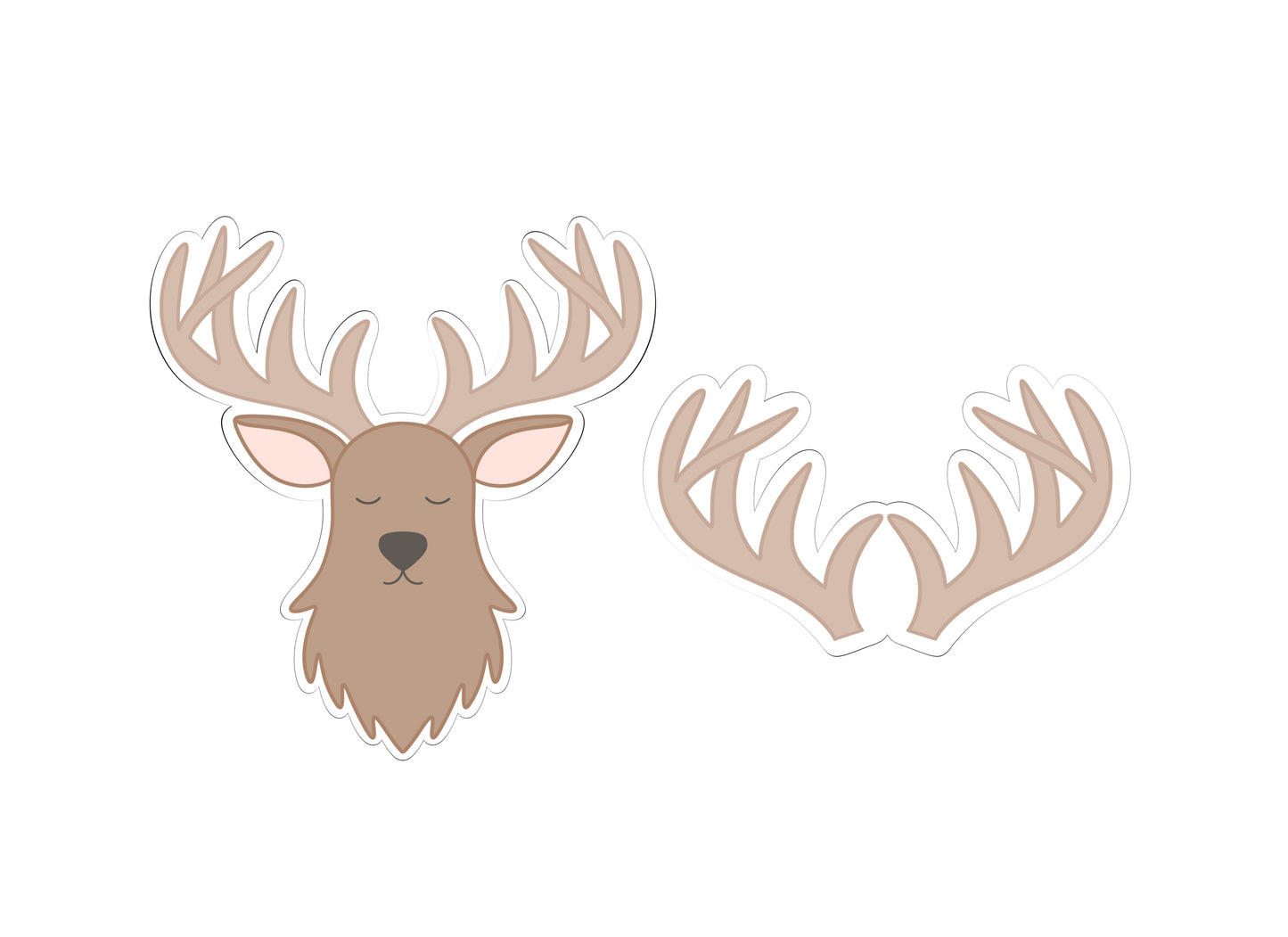 Elk Head or Antlers Cookie Cutter