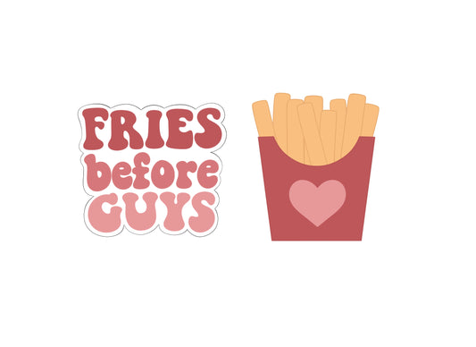 Fries Before Guys Valentine's Set Cookie Cutters