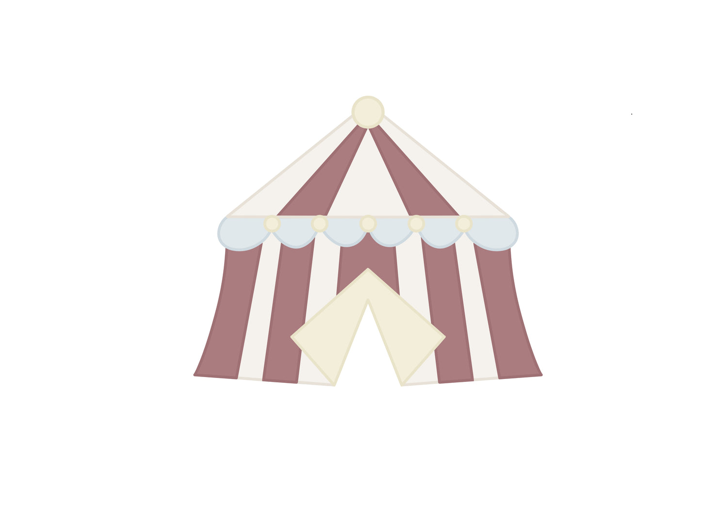 Circus Tent Cookie Cutter