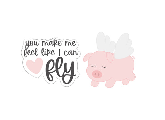 You Make Me Feel Like I Can Fly Valentine's Set Cookie Cutters
