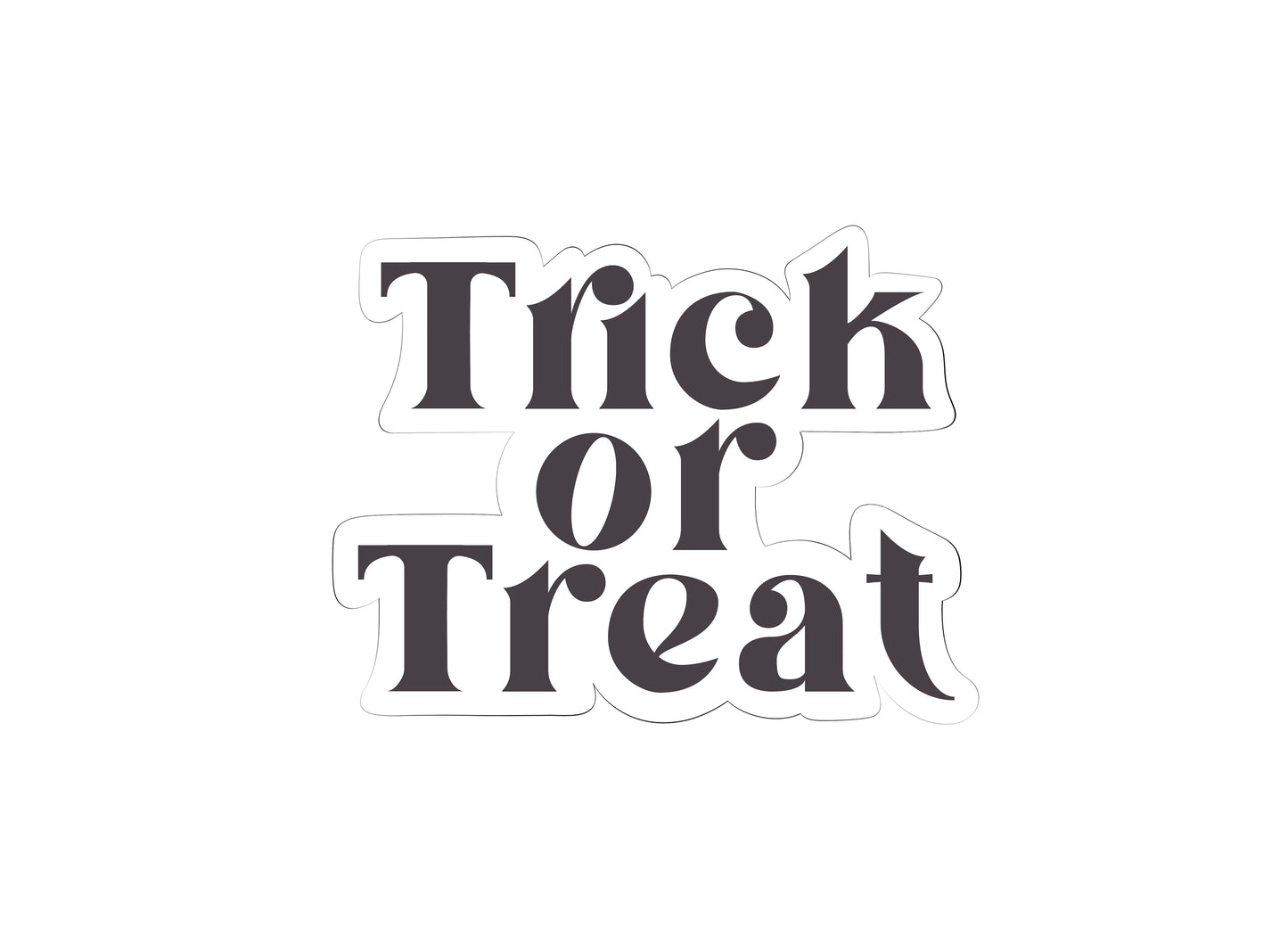 Trick or Treat Plaque Cookie Cutter