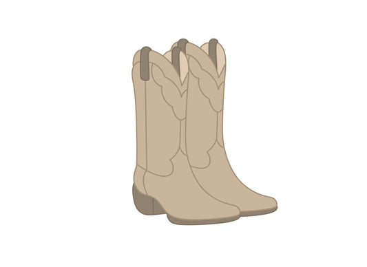 Double Cowboy Boots Cookie Cutter